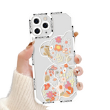 Flower Pattern iPhone Clear Protective Case