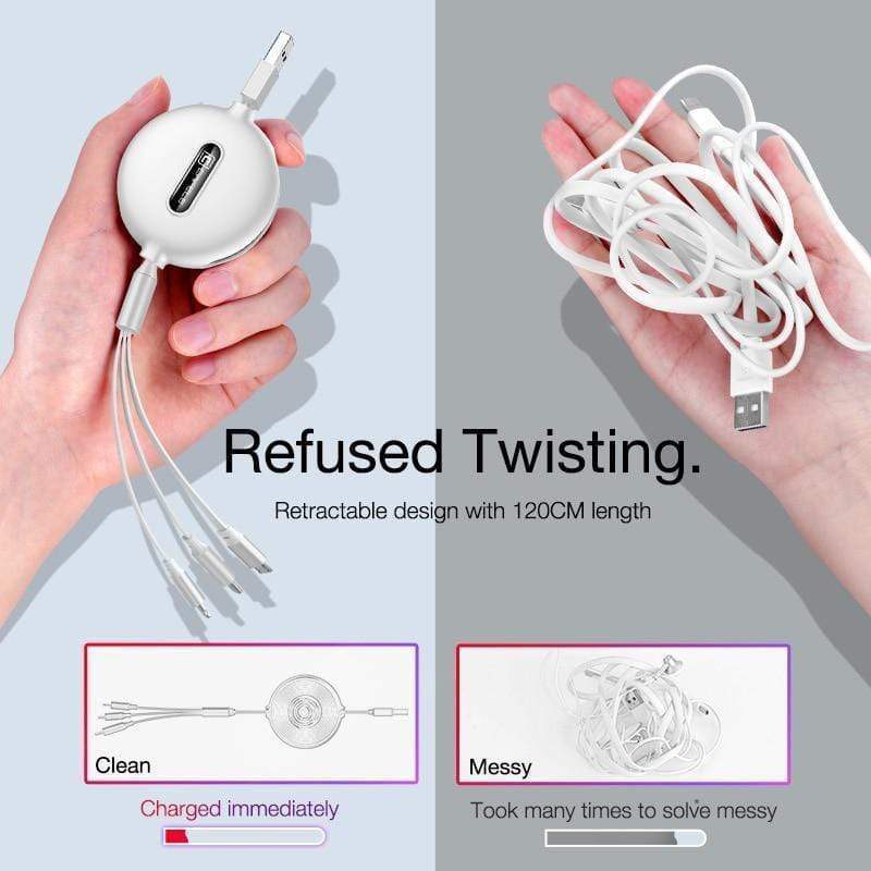 3 In 1 USB Charging Cable USB charging cable Styleeo