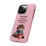 Custom Cat Print iPhone Dual Layer Protective Case