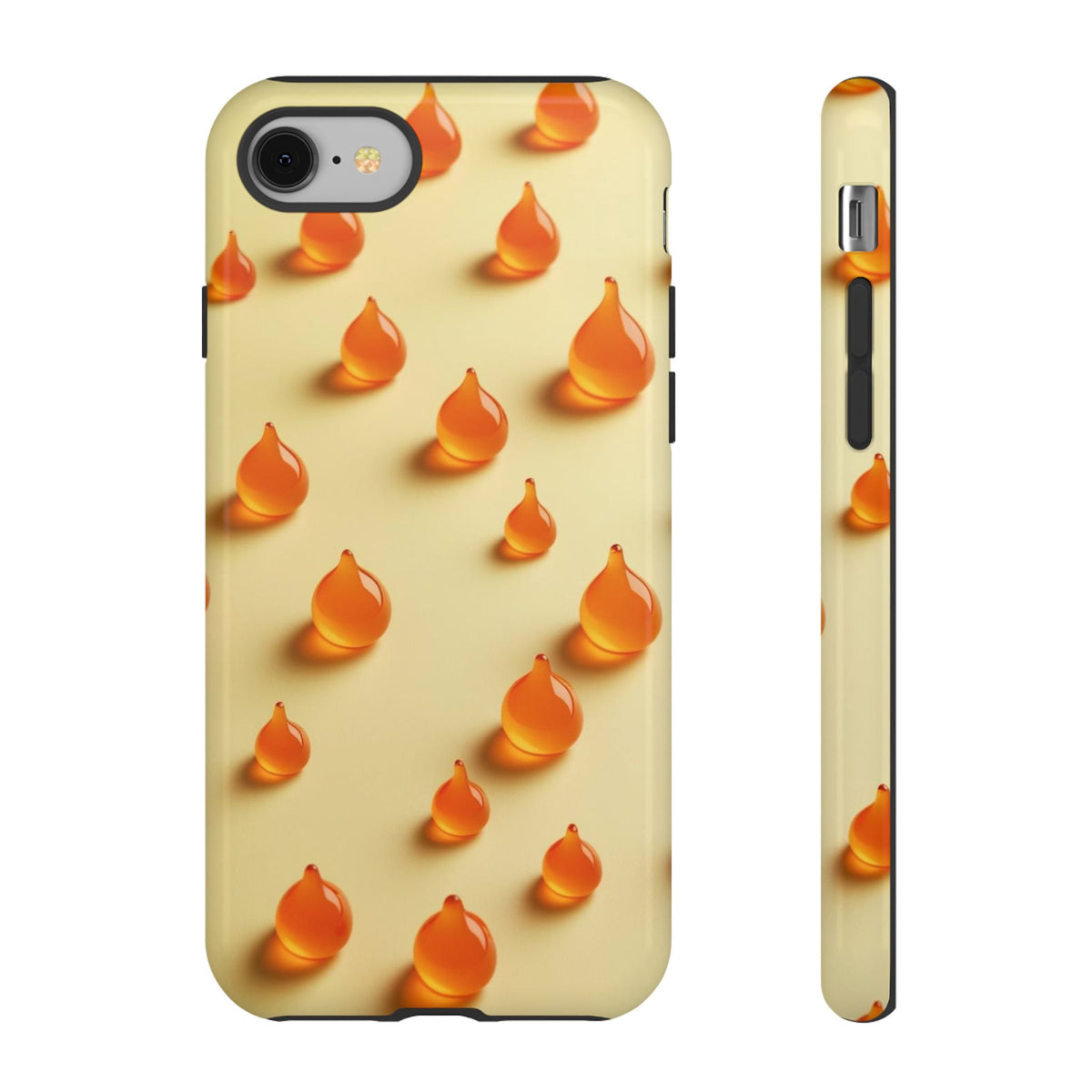 Custom Printed Orange Drops iPhone Case