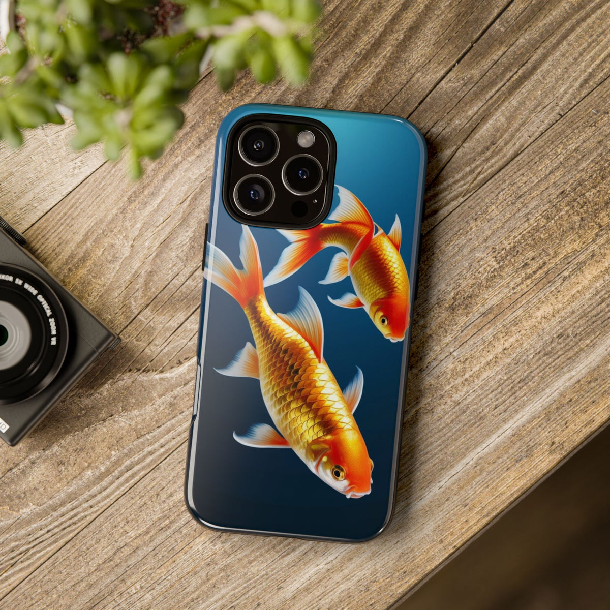 Custom Printed Gold Fish iPhone Case