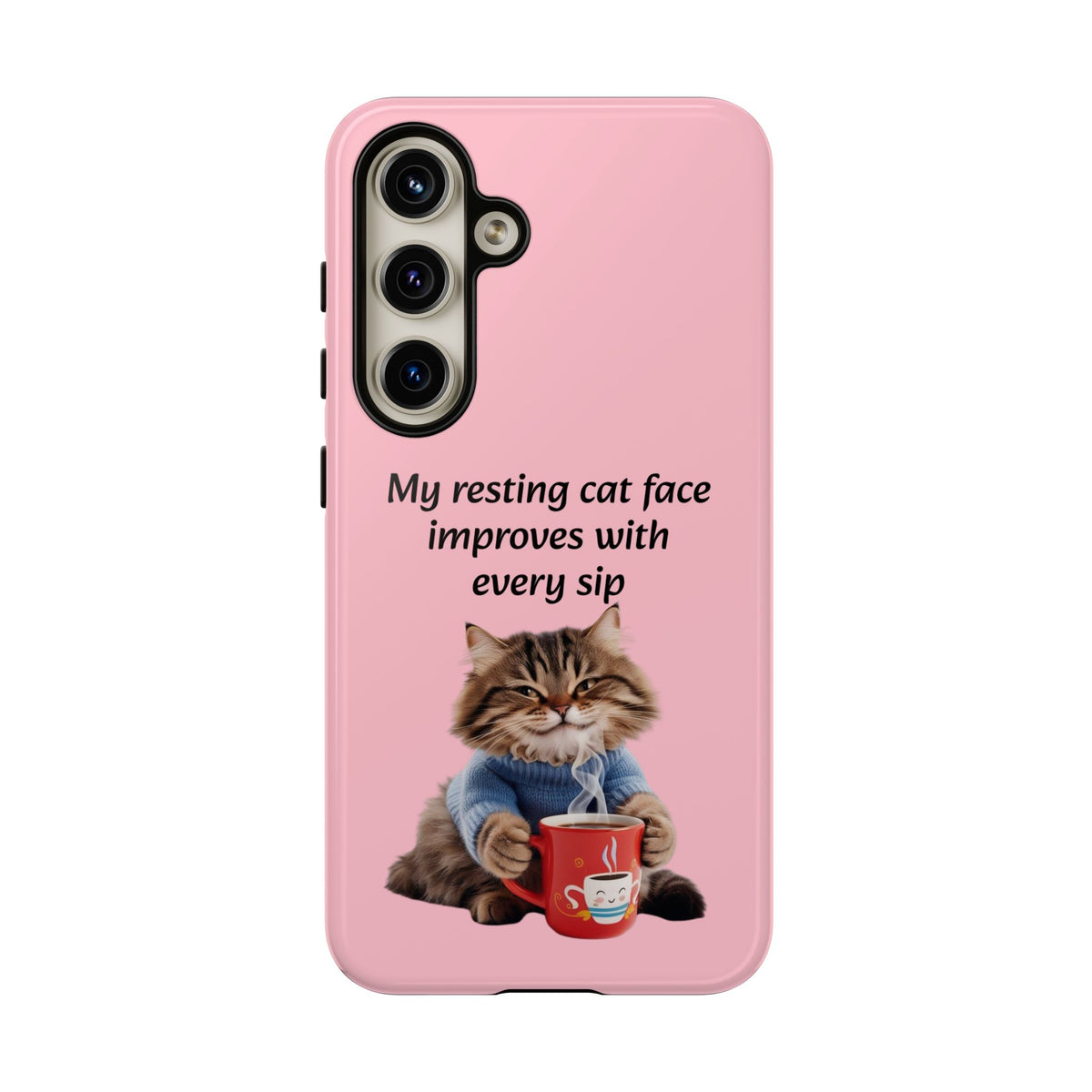 Custom Cat Print Samsung Dual Layer Protective Case