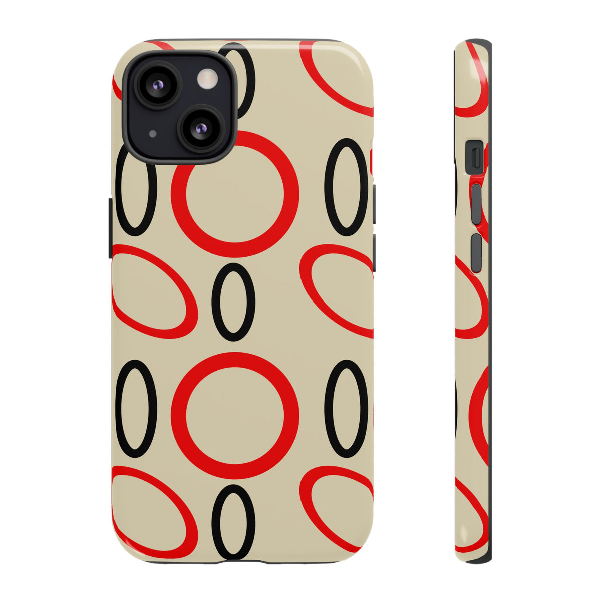 Custom Circle Print iPhone Case