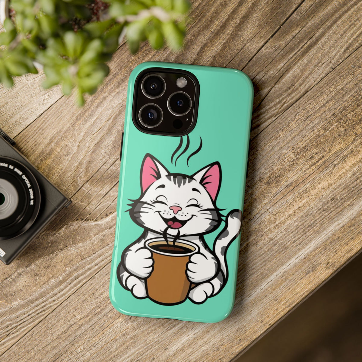 Custom Printed Cat iPhone Protective Case