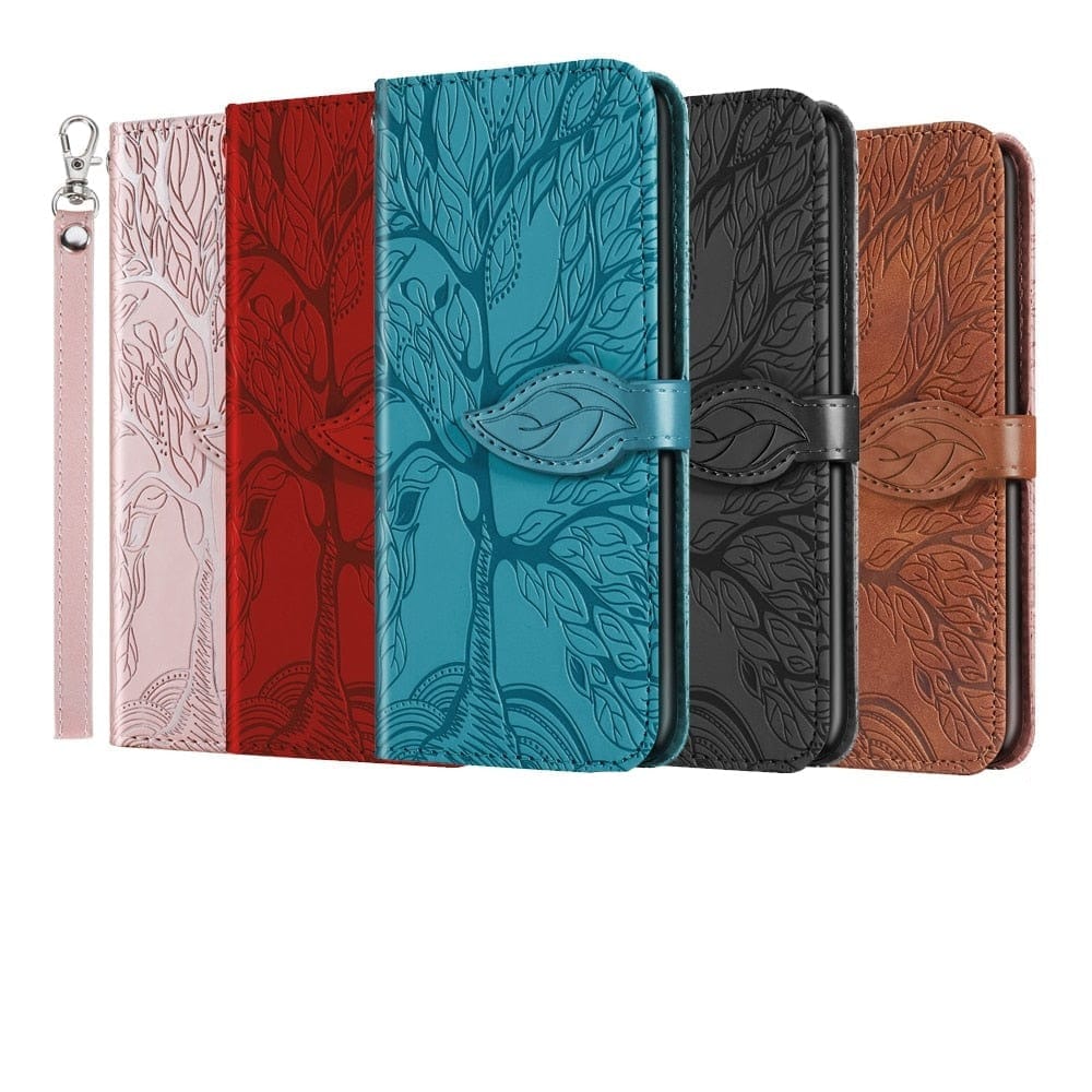 3D Tree Flip Leather Case For iPhone 11/X/7/8/6 Series 3d tree wallet case for iphone Styleeo