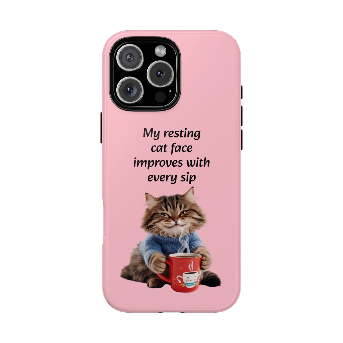 Custom Cat Print iPhone Dual Layer Protective Case