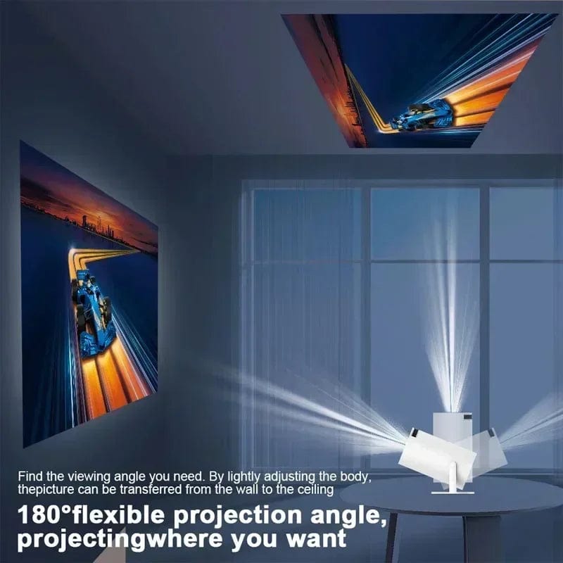 4K Wireless Home Cinema Projector | 180° Flexible Projection