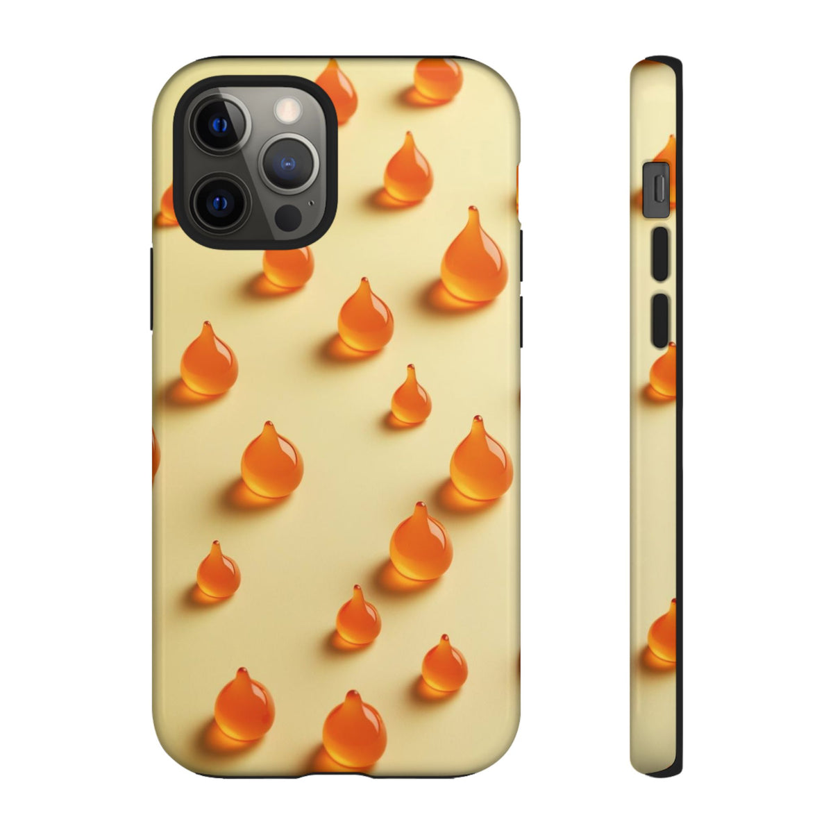 Custom Printed Orange Drops iPhone Case