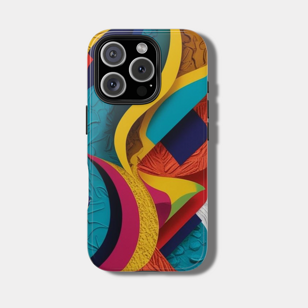 Custom Print Vibrant Abstract Tough iPhone Case