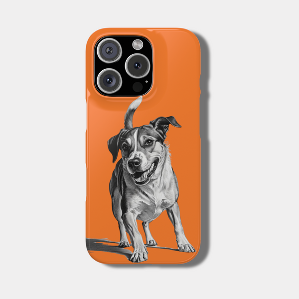 Custom Print Playful Dog iPhone Shockproof Slim Case