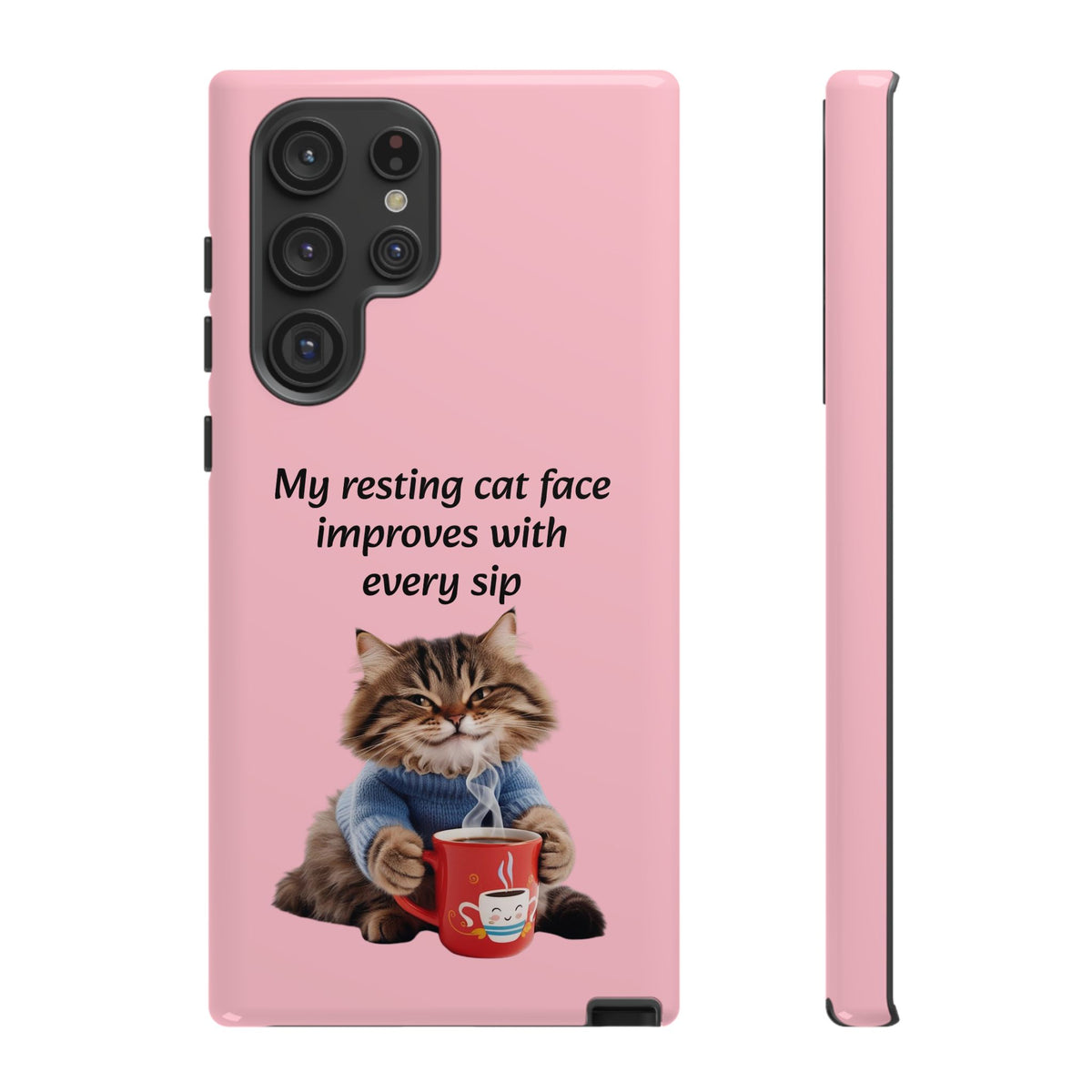 Custom Cat Print Samsung Dual Layer Protective Case