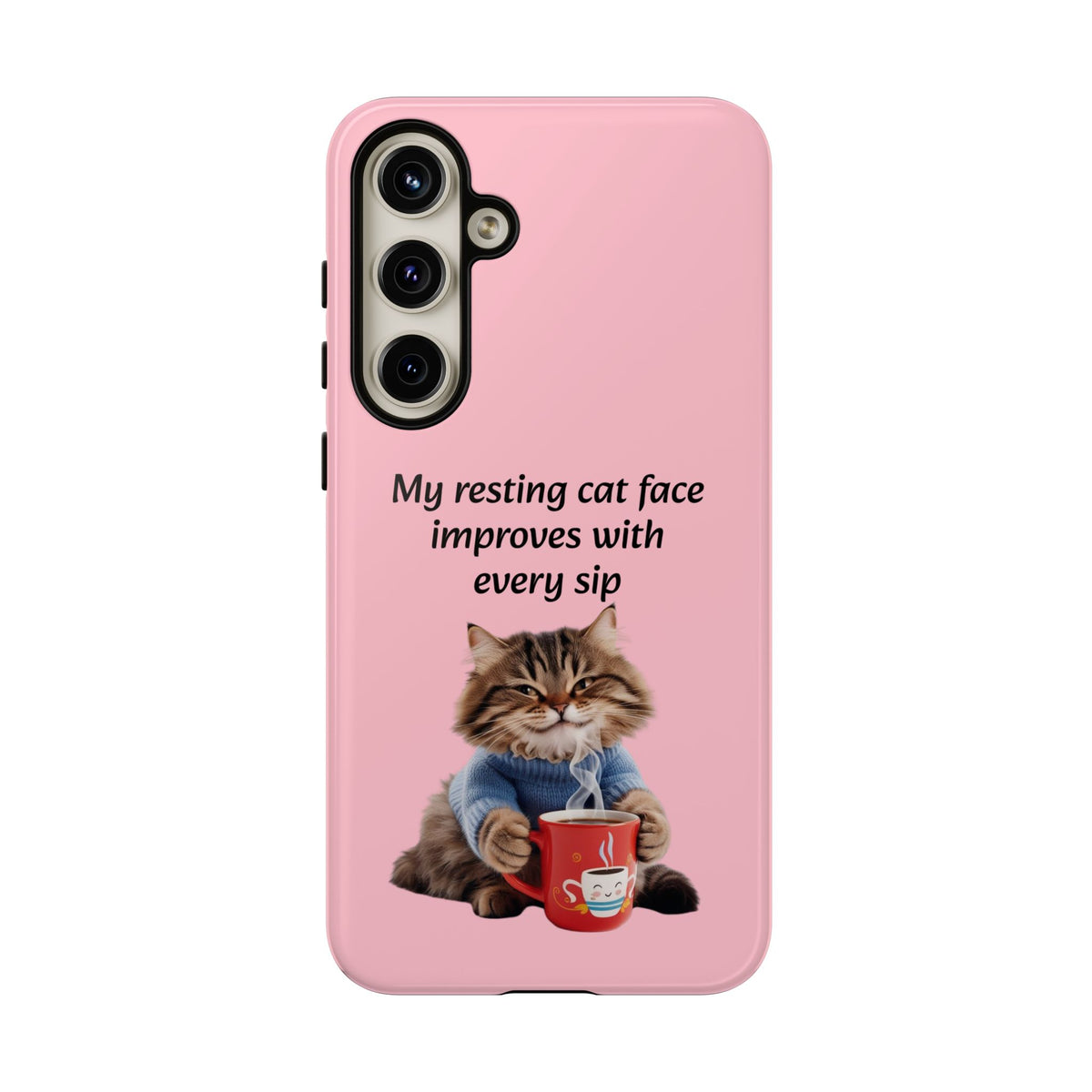 Custom Cat Print Samsung Dual Layer Protective Case