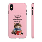 Custom Cat Print iPhone Dual Layer Protective Case