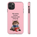 Custom Cat Print iPhone Dual Layer Protective Case