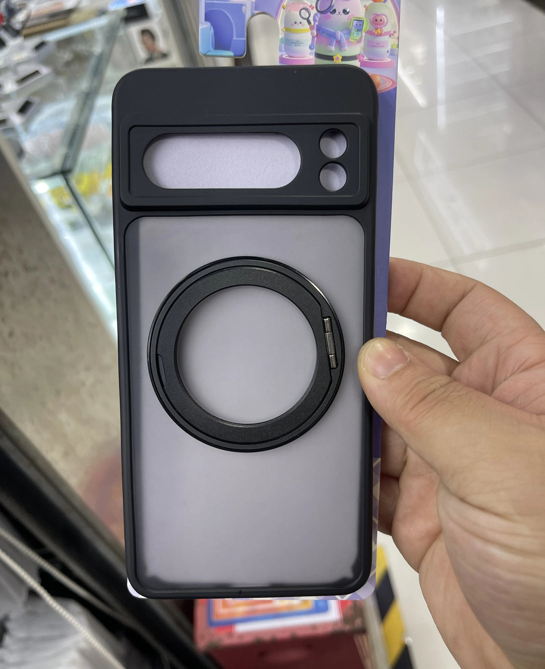 Google Pixel Mattee Wireless Charging Case With Kickstand Ringholder - Styleeo