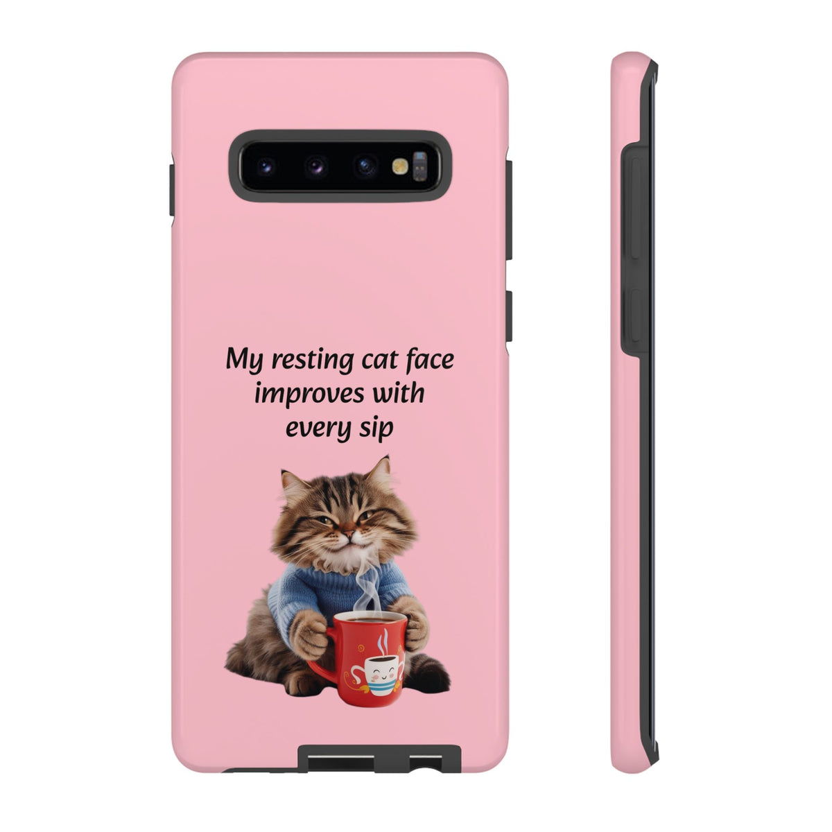 Custom Cat Print Samsung Dual Layer Protective Case