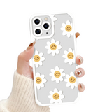 Flower Pattern iPhone Clear Protective Case