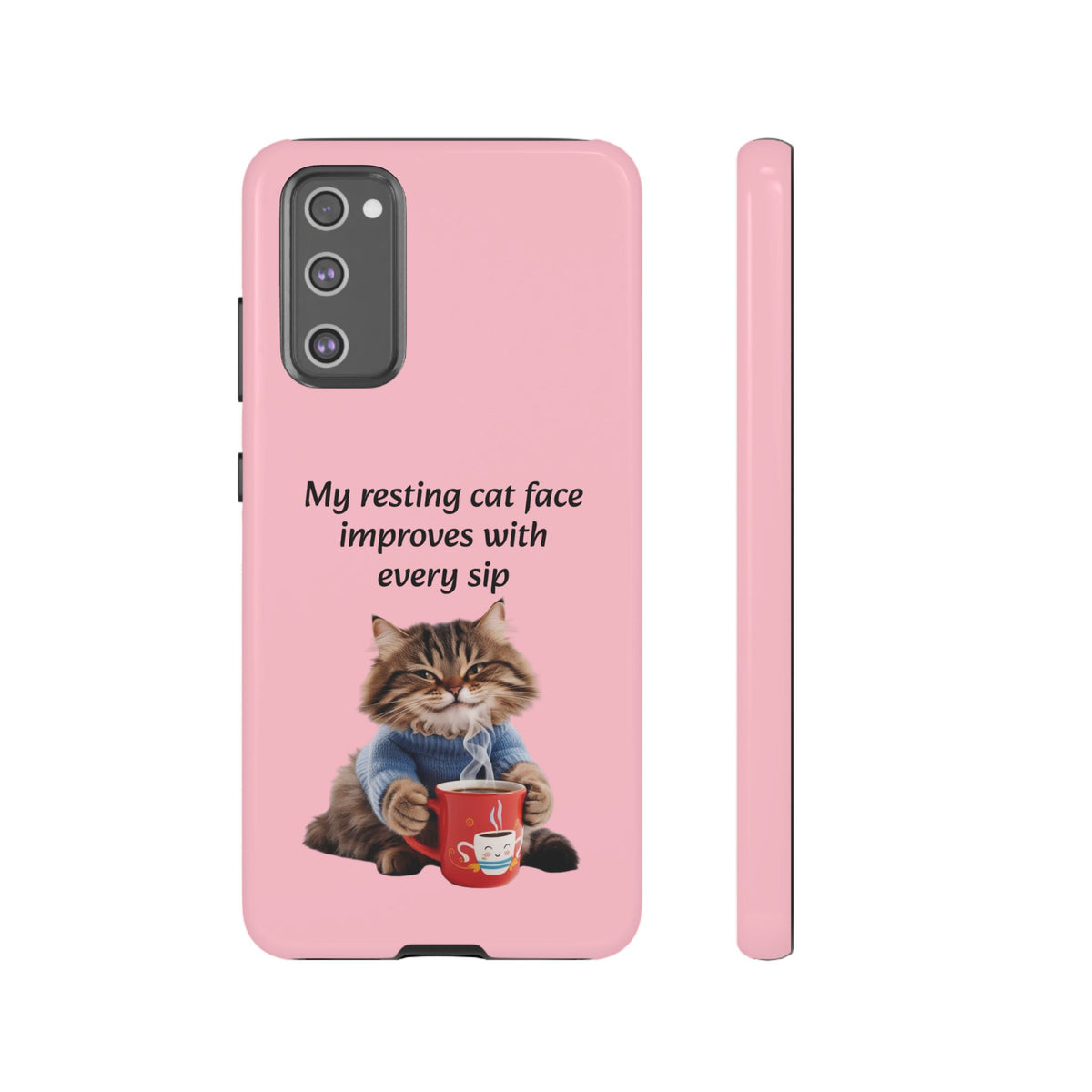 Custom Cat Print Samsung Dual Layer Protective Case