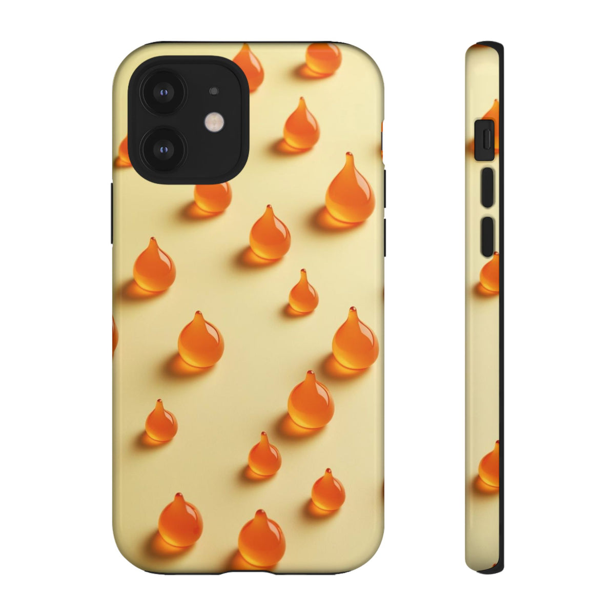 Custom Printed Orange Drops iPhone Case