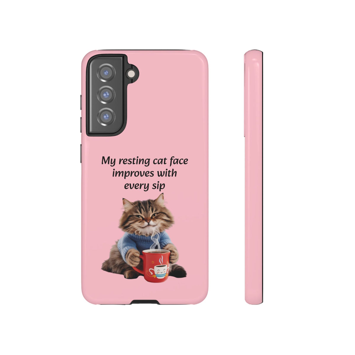 Custom Cat Print Samsung Dual Layer Protective Case