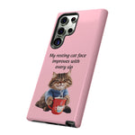 Custom Cat Print Samsung Dual Layer Protective Case