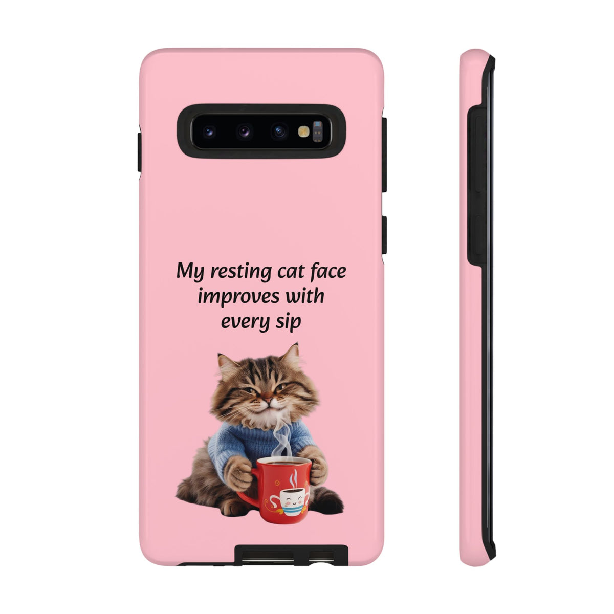 Custom Cat Print Samsung Dual Layer Protective Case