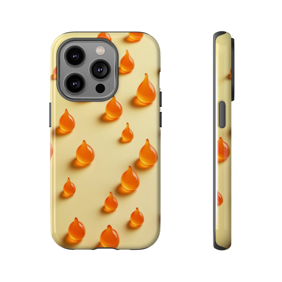 Custom Printed Orange Drops iPhone Case