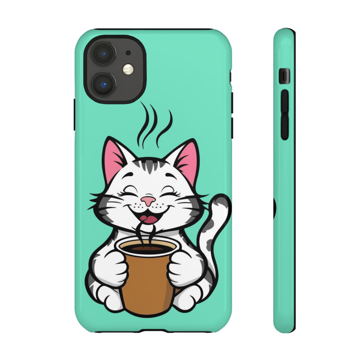 Custom Printed Cat iPhone Protective Case