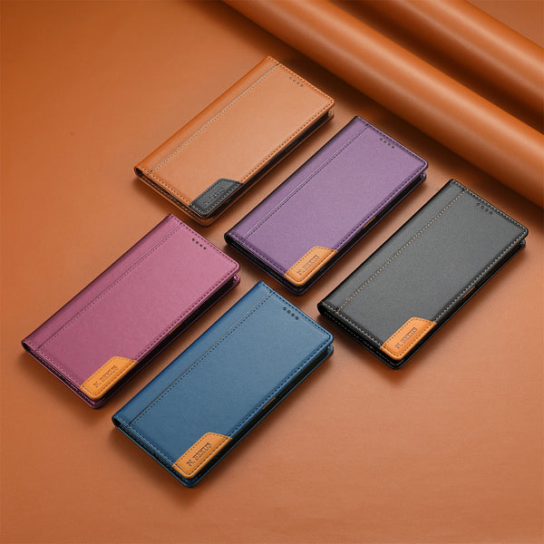 RFID iPhone Magnetic Leather Wallet Case