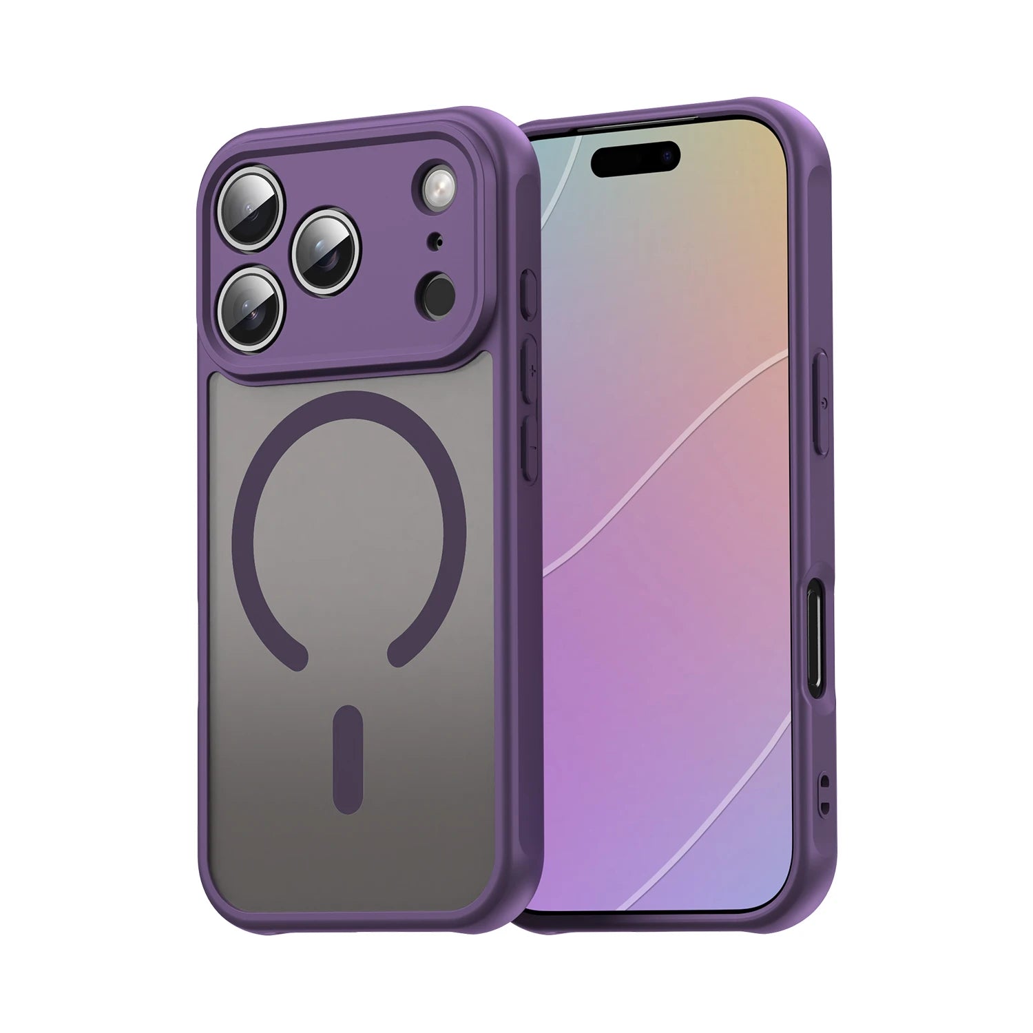 Shockproof iPhone 17 Matte Translucent Case