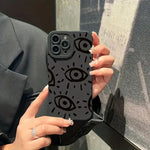 Eyes Printed Silicone iPhone Shockproof Case