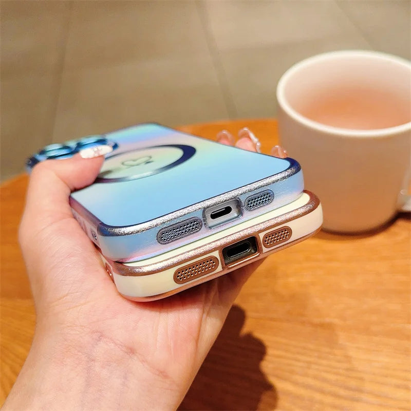 Magnetic Plating iPhone Shockproof MagSafe Case