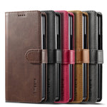 Magnetic Leather Samsung Z Fold Flip Cover Wallet Case