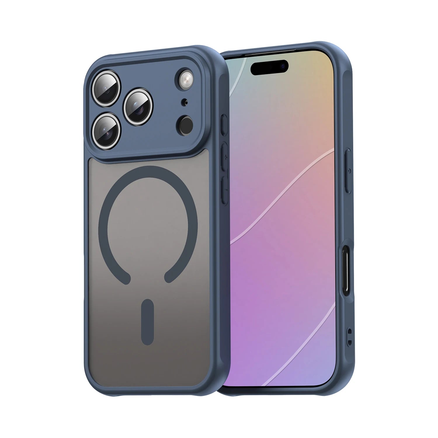 Shockproof iPhone 17 Matte Translucent Case