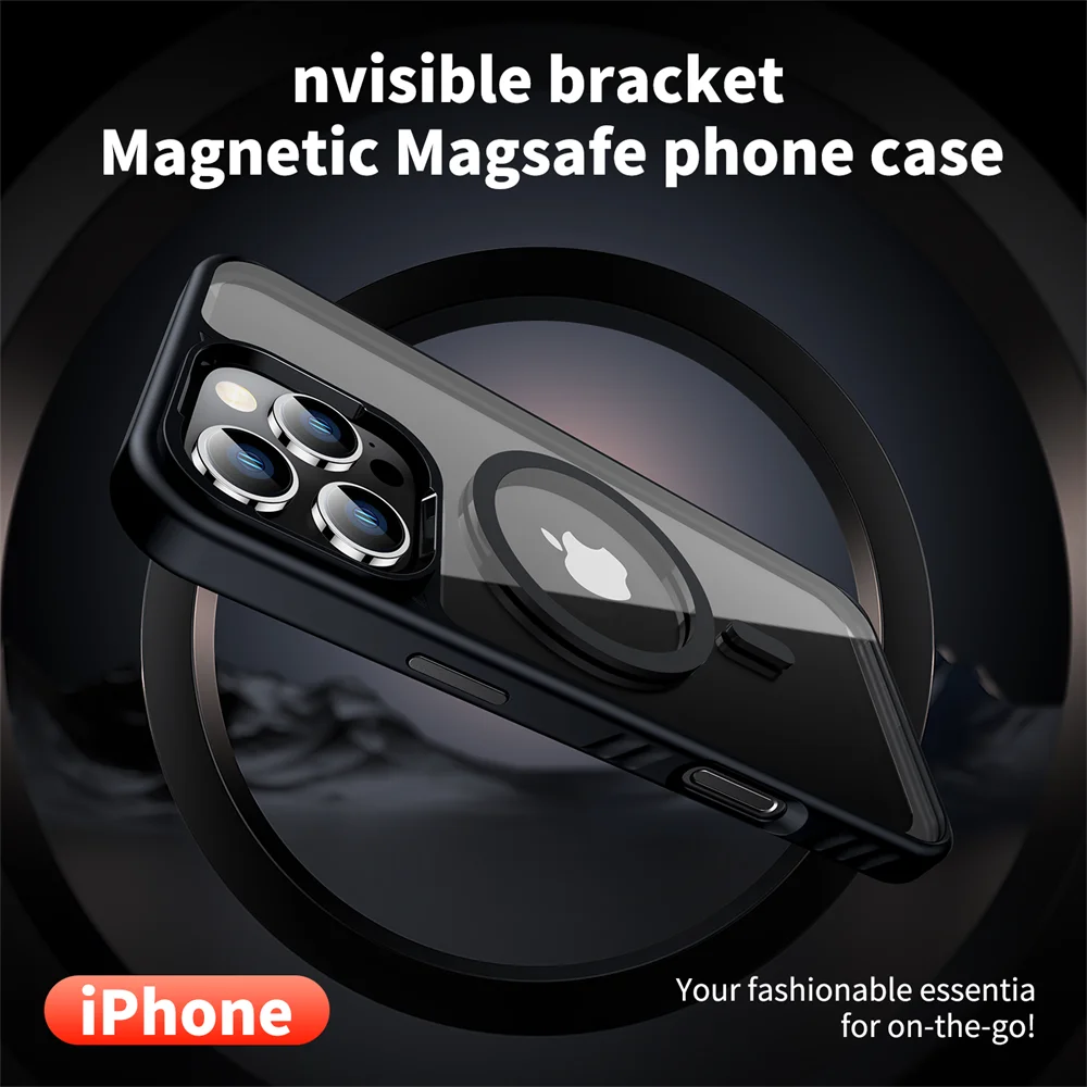 iPhone MagSafe Clear Case | Luxury Acrylic Shockproof Cover - Styleeo