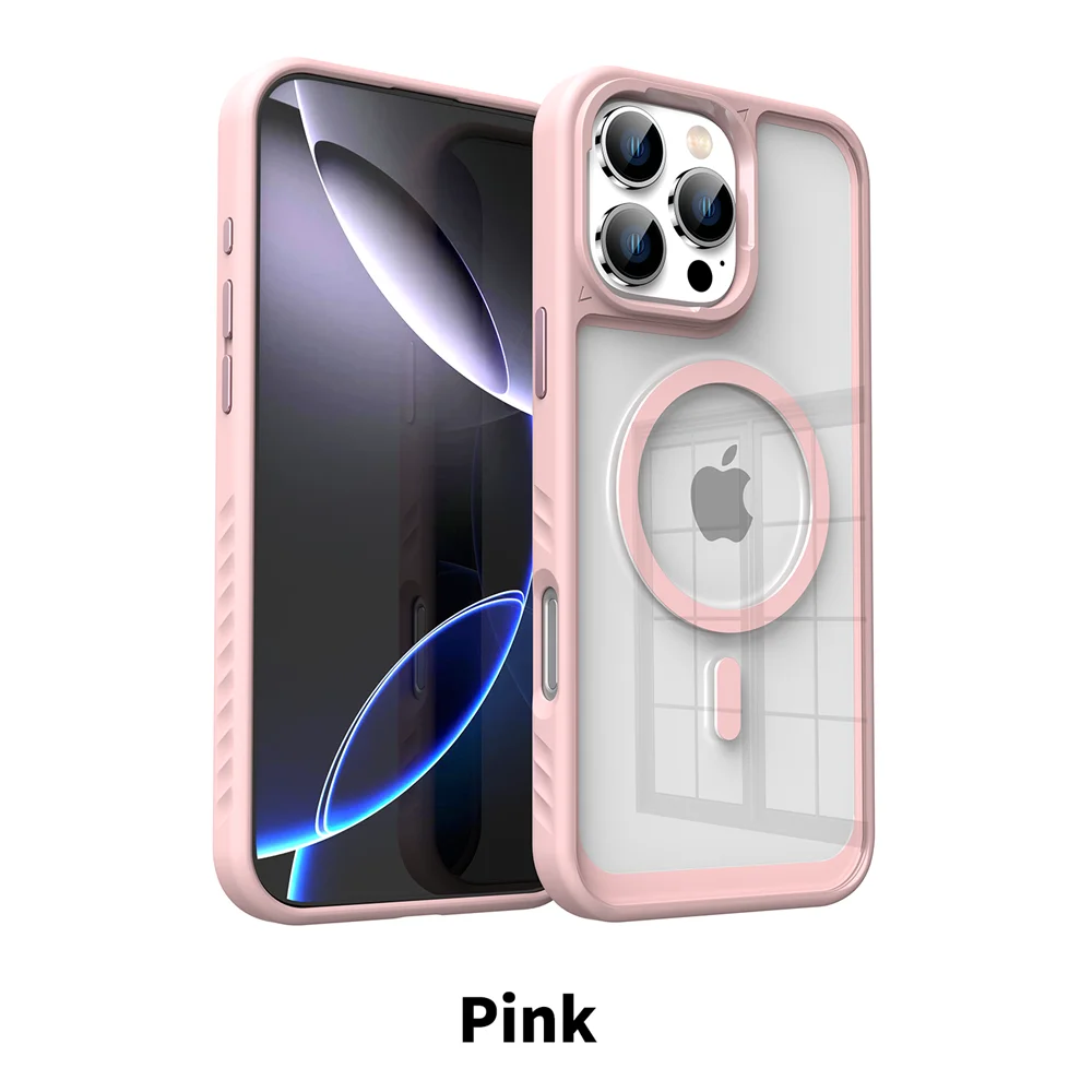 iPhone MagSafe Clear Case | Luxury Acrylic Shockproof Cover