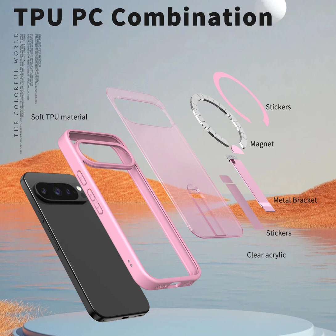 Google Pixel Wireless Charging Case With Kickstand For 9 Series - Styleeo