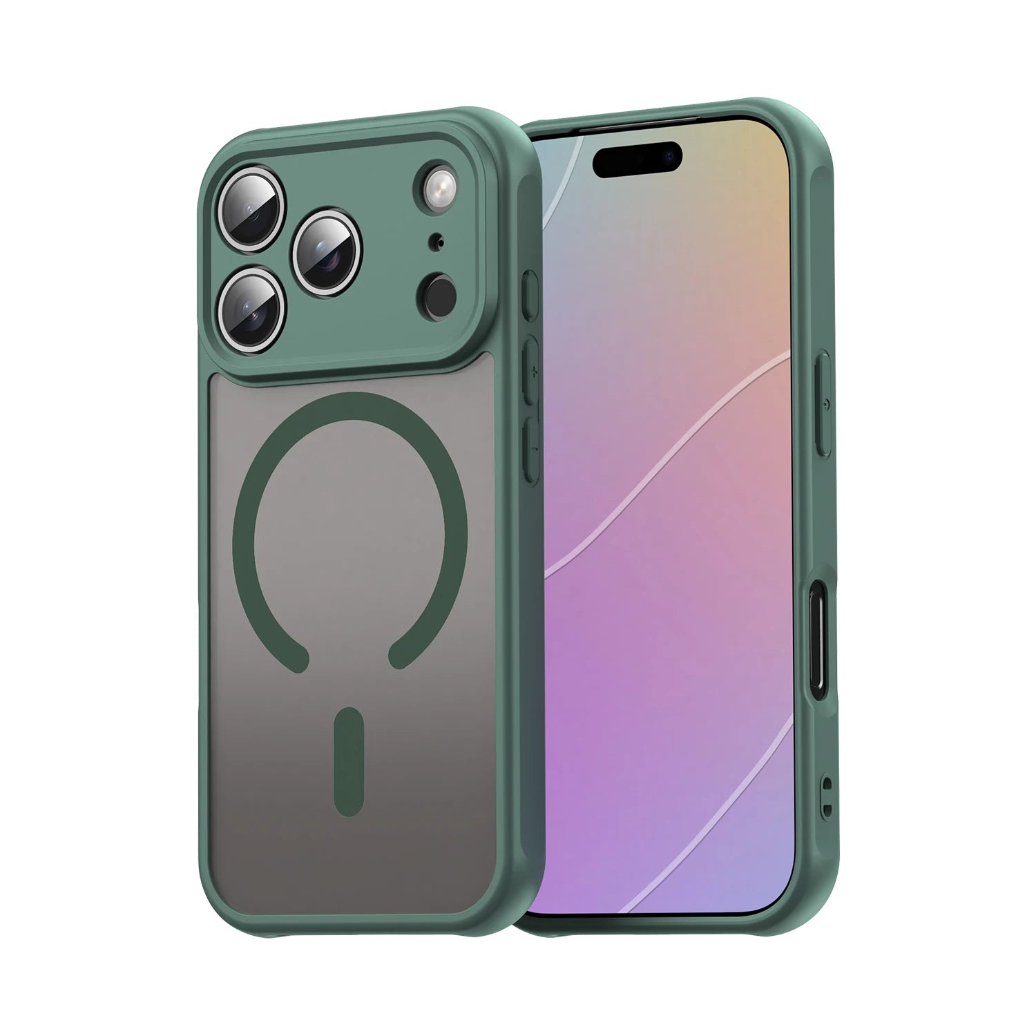 Shockproof iPhone 17 Matte Translucent Case