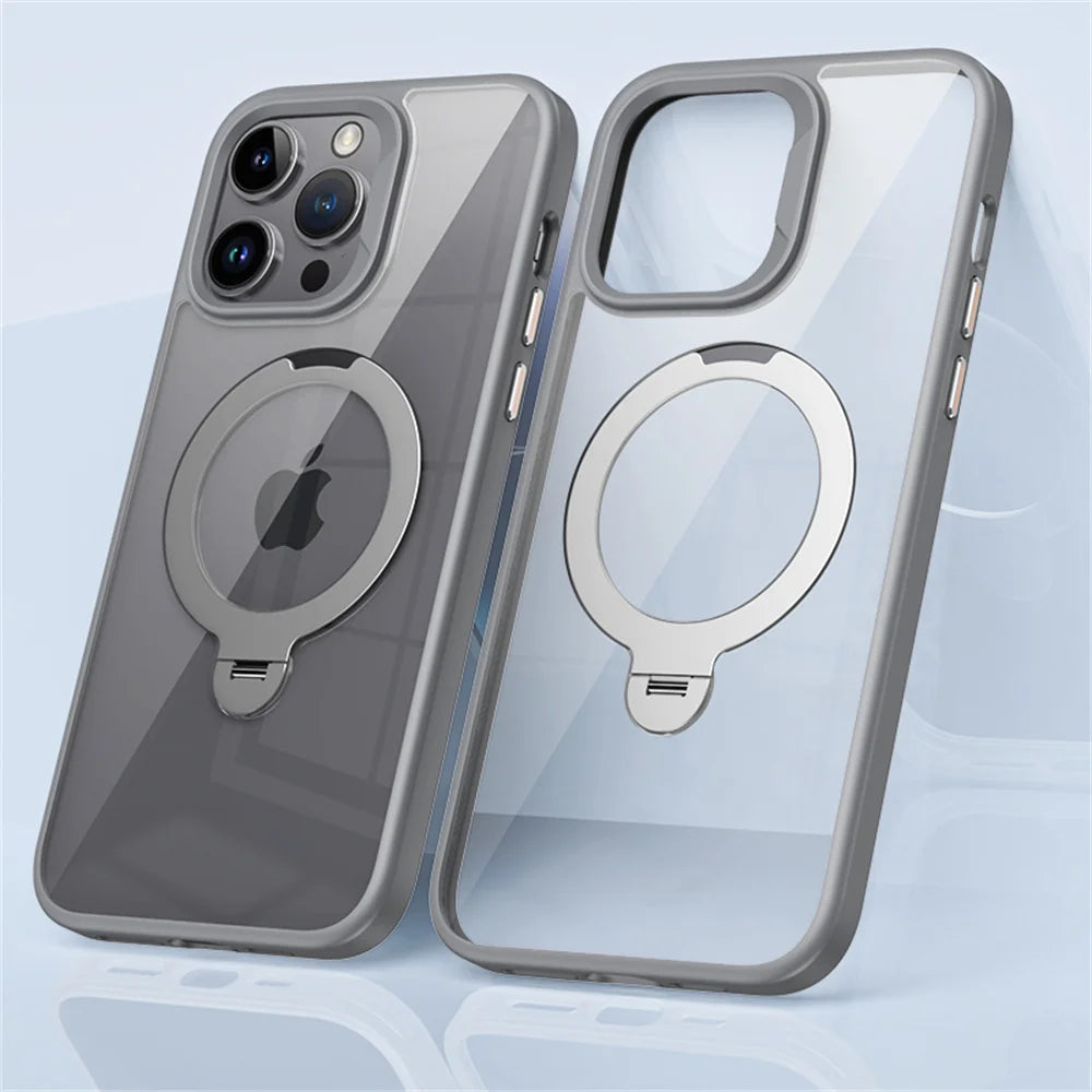 Shockproof iPhone Ring Holder Clear Case - Styleeo