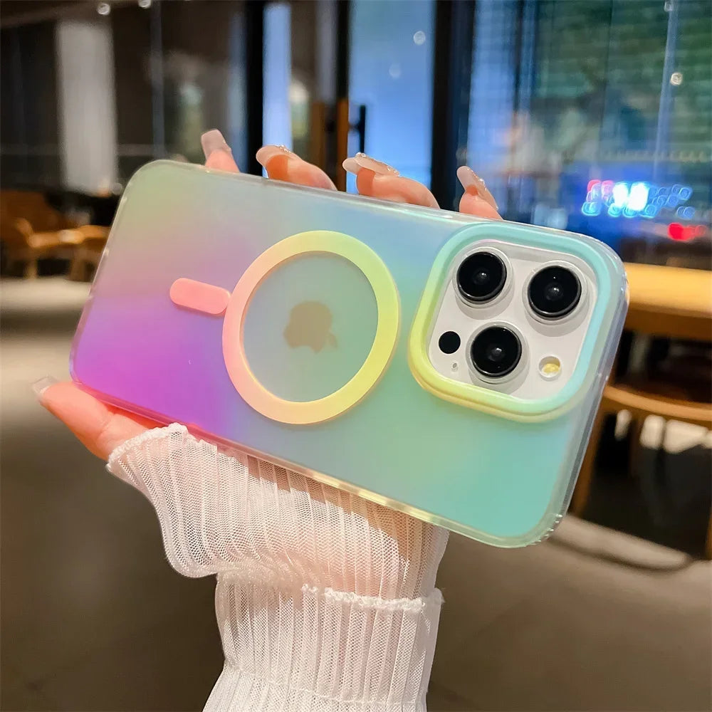 MagSafe iPhone Case | Gradient Matte Shockproof Cover - Styleeo