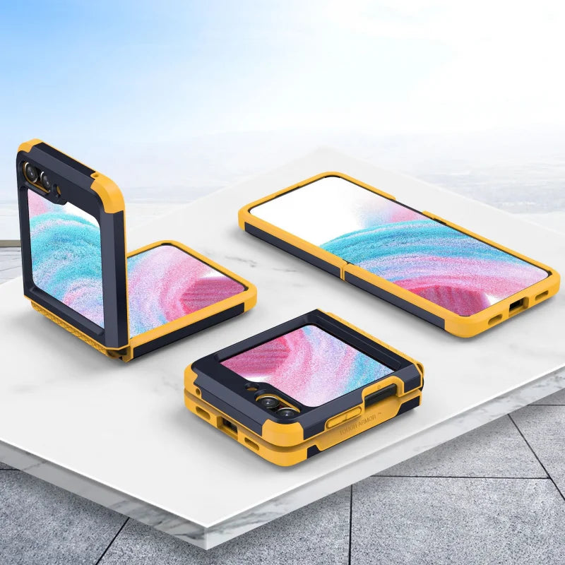 Dual Layer Samsung Z Flip 5/Flip4/Flip3 Phone Case | Armor Shockproof Protection