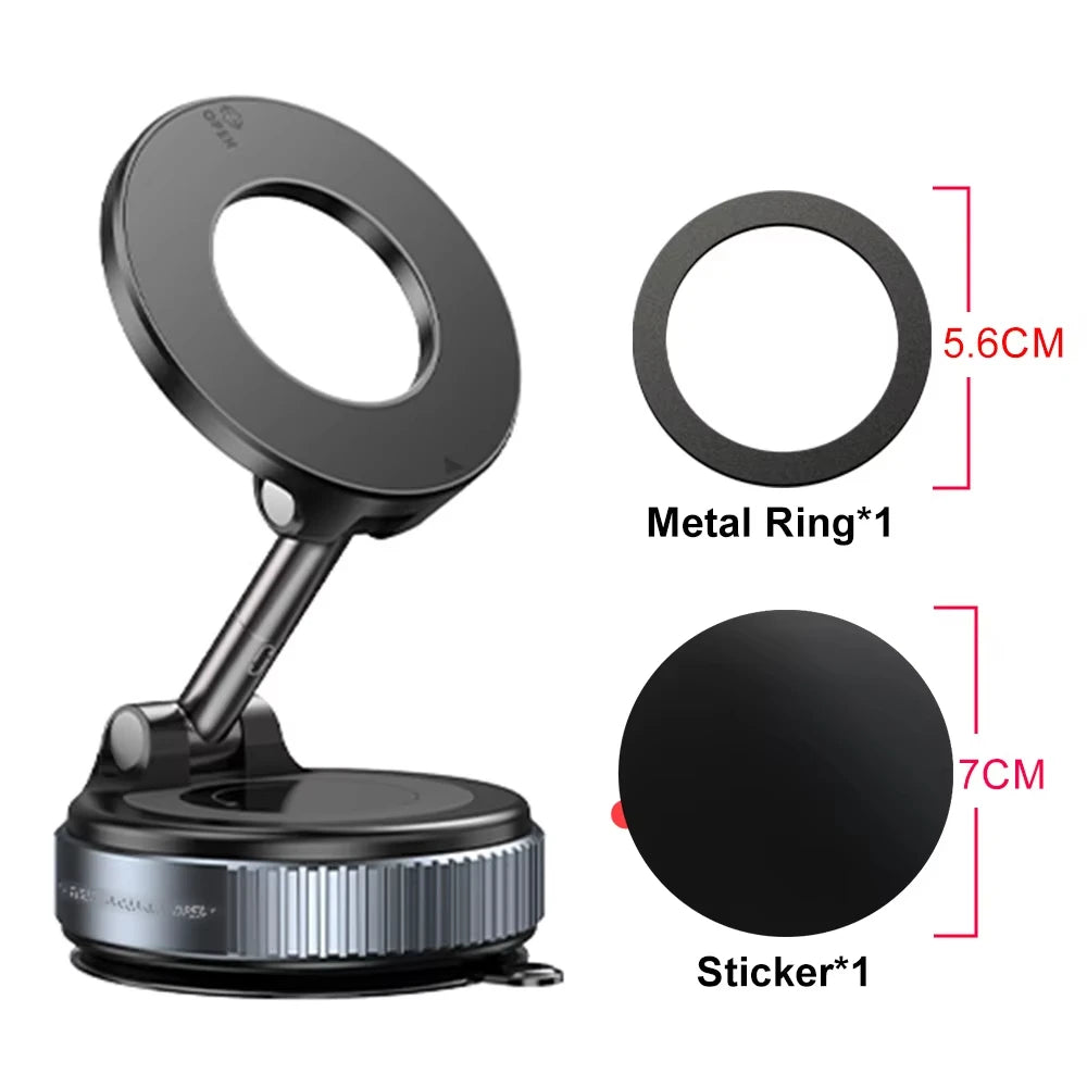 360° MagSafe Car Phone Mount With Vacuum Suction Cup - Styleeo