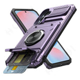 Shockproof Samsung Cardholder Case With Magnetic Ring Holder