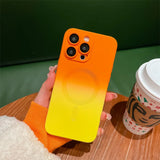 Shockproof iPhone MagSafe Gradient Silicone Case