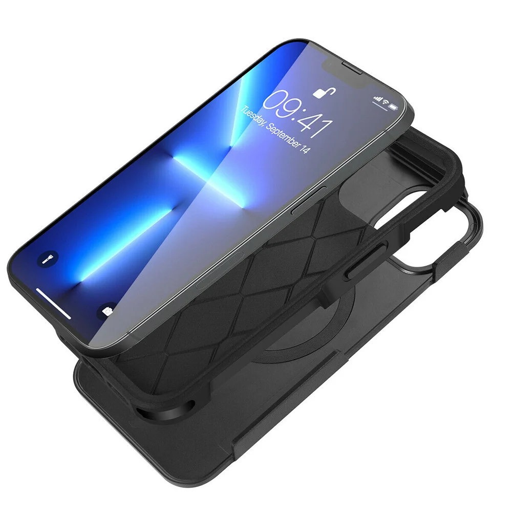 MagSafe iPhone Case | Shockproof Rugged Hybrid Cover - Styleeo