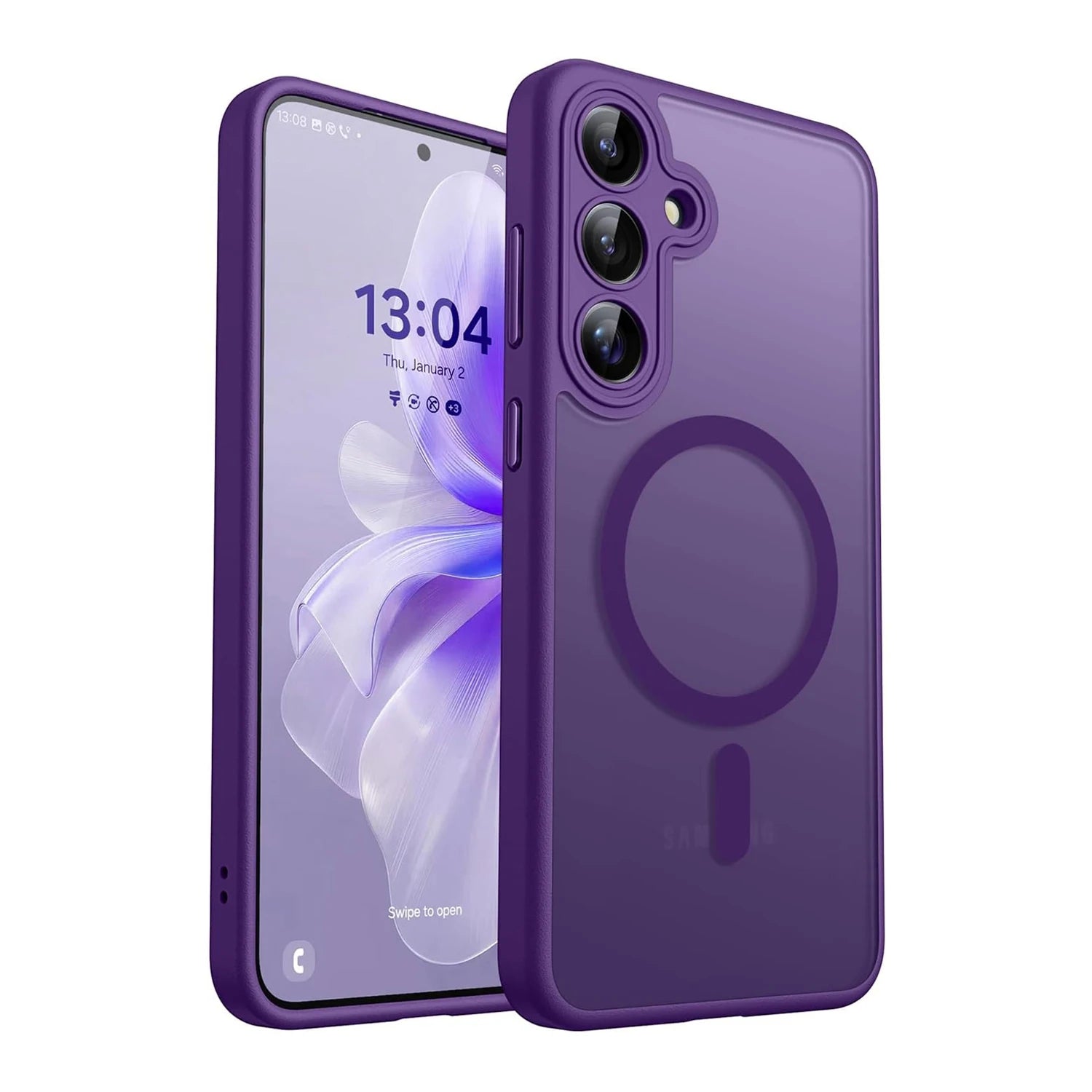 Samsung Galaxy Matte Clear Wireless Charging Case