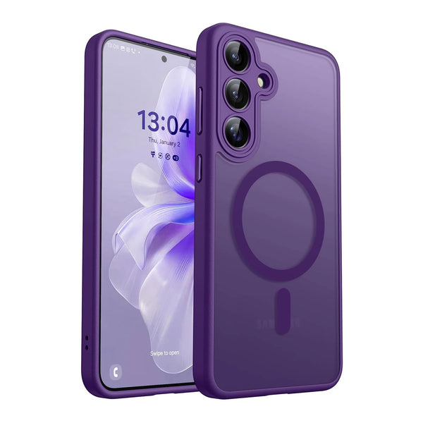 Samsung Galaxy Matte Clear Wireless Charging Case - Styleeo
