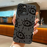 Eyes Printed Silicone iPhone Shockproof Case