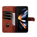 Leather Flip Cover Samsung Z Fold Magnetic Wallet Case