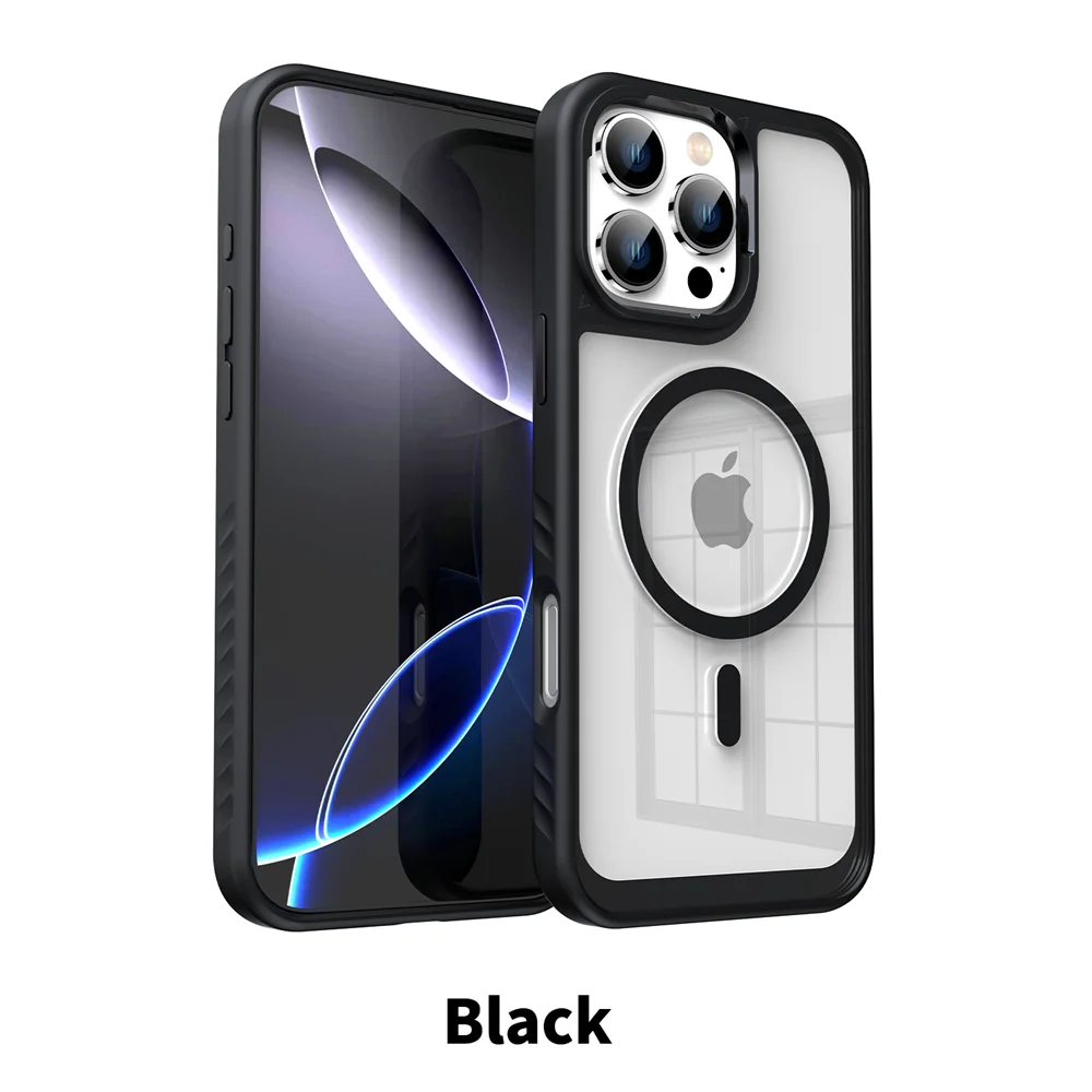iPhone MagSafe Clear Case | Luxury Acrylic Shockproof Cover